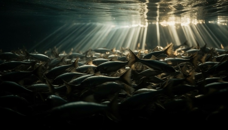 fish-swimming-pool-with-light-shining-them
